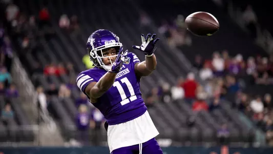 December 23, 2023, Las Vegas, NV: A game between Northwestern Football and Utah in the SRS Las Vegas Bowl at Allegiant Stadium in Las Vegas, NV on Saturday, December 23, 2023. (Photo by Ryan Kuttler/Northwestern Athletics)