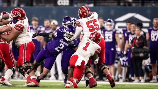 December 23, 2023, Las Vegas, NV: A game between Northwestern Football and Utah in the SRS Las Vegas Bowl at Allegiant Stadium in Las Vegas, NV on Saturday, December 23, 2023. (Photo by Ryan Kuttler/Northwestern Athletics)