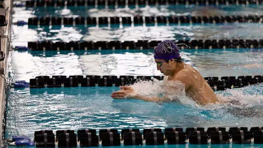 West Lafayette, Indiana, Feb 3, 2024. Purdue Swim and Dive Triple Dual-Quad.  Photo: Michael Ringor