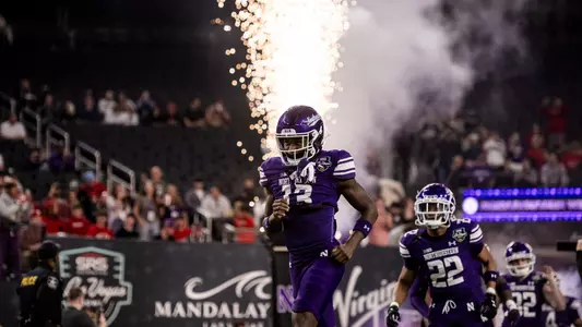 December 23, 2023, Las Vegas, NV: A game between Northwestern Football and Utah in the SRS Las Vegas Bowl at Allegiant Stadium in Las Vegas, NV on Saturday, December 23, 2023. (Photo by Ryan Kuttler/Northwestern Athletics)