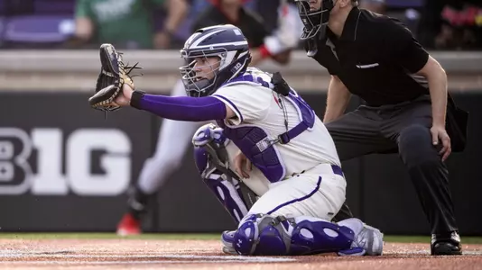 February 27, 2024, Evanston, IL: A game between Northwestern Baseball and Illinois State at Rocky and Berenice Miller Park in Evanston, IL on Tuesday, February 27, 2024. (Photo by Ryan Kuttler/Northwestern Athletics)