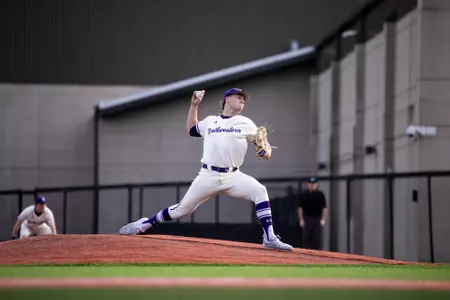 February 27, 2024, Evanston, IL: A game between Northwestern Baseball and Illinois State at Rocky and Berenice Miller Park in Evanston, IL on Tuesday, February 27, 2024. (Photo by Ryan Kuttler/Northwestern Athletics)