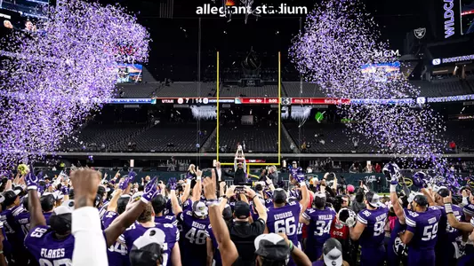 December 23, 2023, Las Vegas, NV: A game between Northwestern Football and Utah in the SRS Las Vegas Bowl at Allegiant Stadium in Las Vegas, NV on Saturday, December 23, 2023. (Photo by Griffin Quinn/Northwestern Athletics)