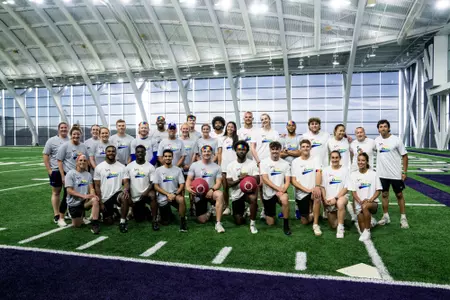 May 20, 2024, Evanston, IL: Northwestern Department of Athletics and Recreation hosts the Athlete Alliance LGBTQ+ Ally Inclusion Kickball Game at Walter Athletics Center in Evanston, IL on Monday, May 20, 2024. (Photo by Ryan Kuttler/Northwestern Athletics)