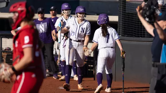 A softball game between Northwestern and Indiana on May 3, 2024 at Sharon J. Drysdale Field at Evanston, Ill.