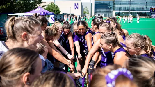 August 27, 2023, Evanston, IL: A game between Northwestern Field Hockey and Louisville at Lakeside Field in Evanston, IL on Sunday, August 27, 2023. (Photo by Ryan Kuttler/Northwestern Athletics)