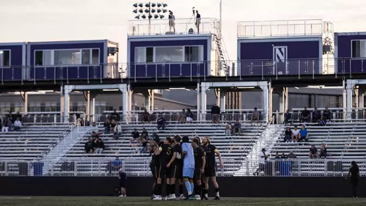Men's Soccer Team Huddle