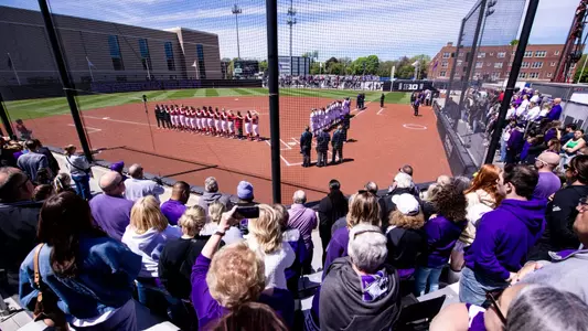 A game between Northwestern Softball and Indiana at Sharon J. Drysdale Field in Evanston, IL on Sunday, May 5, 2024.