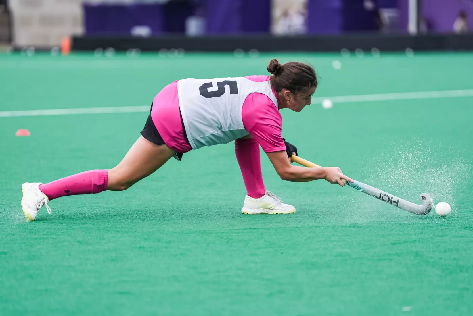 October 10, 2025, Evanston, IL: A match between Northwestern Field Hockey and Penn State on Lakeside Field in Evanston, IL on Friday, October 10, 2025. (Photo by Michelle Nartey/Northwestern Athletics)