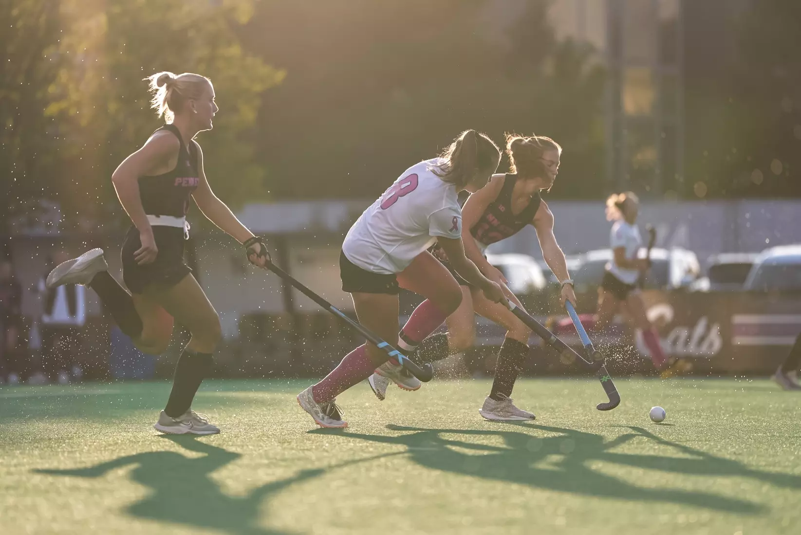 October 10, 2025, Evanston, IL: A match between Northwestern Field Hockey and Penn State on Lakeside Field in Evanston, IL on Friday, October 10, 2025. (Photo by Michelle Nartey/Northwestern Athletics)