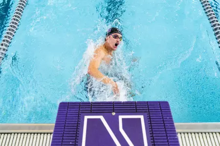NU Sets Pair of Pool Records, Sweeps Southern Illinois and Miami (Ohio) to Open Season Image