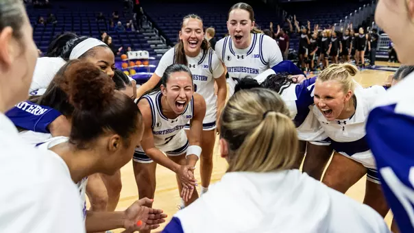 Women's Basketball Team Huddle