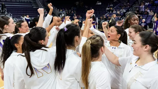 Women's Basketball Team Huddle