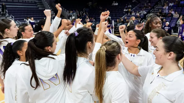 Women's Basketball Team Huddle