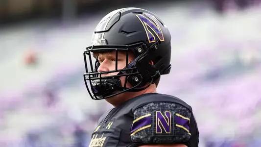 October 28, 2023, Evanston, IL: A game between Northwestern Football and Maryland at Ryan Field in Evanston, IL on Saturday, October 28, 2023. (Photo by Mary Grace Grabill/Northwestern Athletics)