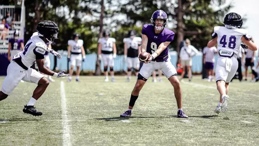 August 17, 2024, Evanston, IL: Northwestern Football practices during Fall Camp at Northwestern Medicine Field at Martin Stadium in Evanston, IL on Saturday, August 17, 2024. (Photo by Griffin Quinn/Northwestern Athletics)