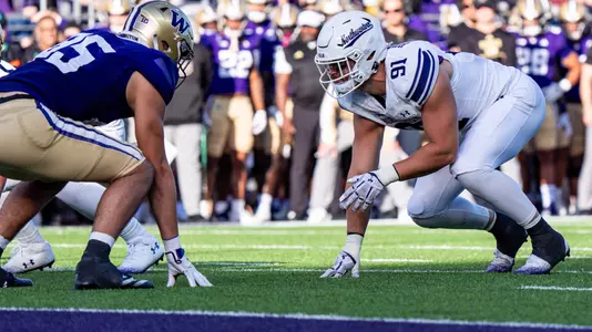September 21, 2024, Seattle, WA: A game between Northwestern Football and Washington at Husky Stadium in Seattle, WA on Saturday, September 21, 2024. (Photo by Mary Grace Grabill/Northwestern Athletics)