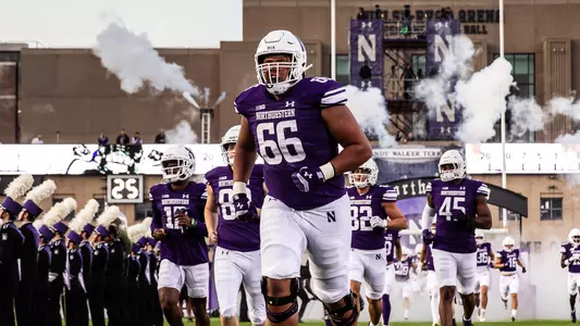 September 23, 2023, Evanston, IL: A game between Northwestern Football and Minnesota at Ryan Field in Evanston, IL on Saturday, September 23, 2023. (Photo by John Konstantaras/Northwestern Athletics)