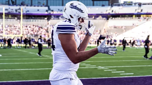 September 21, 2024, Seattle, WA: A game between Northwestern Football and Washington at Husky Stadium in Seattle, WA on Saturday, September 21, 2024. (Photo by Ryan Kuttler/Northwestern Athletics)
