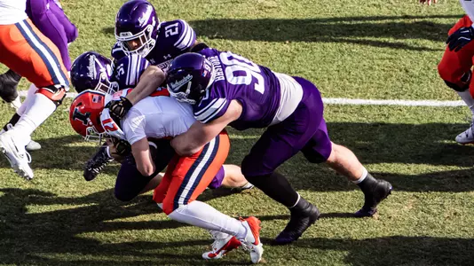 November 30, 2024, Chicago, IL: A game between Northwestern Football and Illinois at Wrigley Field in Chicago, IL on Saturday, November 30, 2024. (Photo by Mary Grace Grabill/Northwestern Athletics)