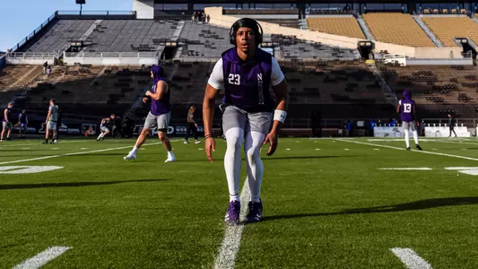 November 2, 2024, West Lafayette, IN: A game between Northwestern Football and Purdue at Ross-Ade Stadium in West Lafayette, IN on Saturday, November 2, 2024. (Photo by Ryan Kuttler/Northwestern Athletics)