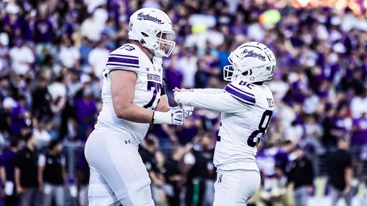 September 21, 2024, Seattle, WA: A game between Northwestern Football and Washington at Husky Stadium in Seattle, WA on Saturday, September 21, 2024. (Photo by Mary Grace Grabill/Northwestern Athletics)