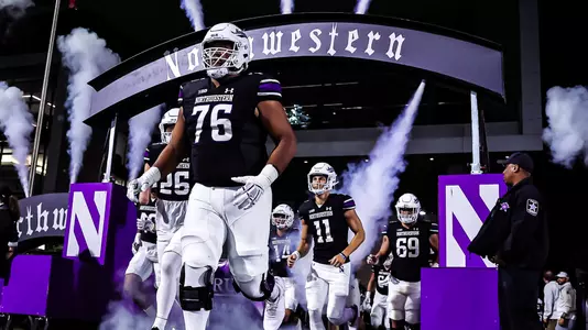 September 6, 2024, Evanston, IL: A game between Northwestern Football and Duke at Northwestern Medicine Field at Martin Stadium in Evanston, IL on Friday, September 6, 2024. (Photo by Mary Grace Grabill/Northwestern Athletics)