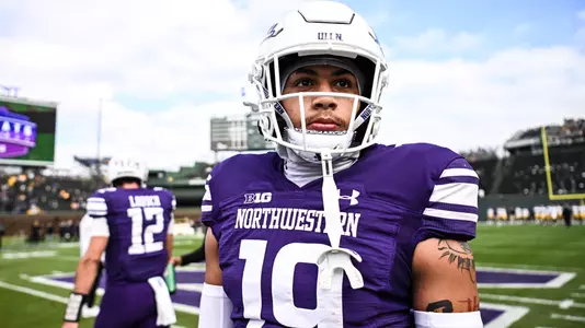 November 4, 2023, Chicago, IL: A game between Northwestern Football and Iowa at Wrigley Field in Chicago, IL on Saturday, November 4, 2023. (Photo by Ryan Kuttler/Northwestern Athletics)