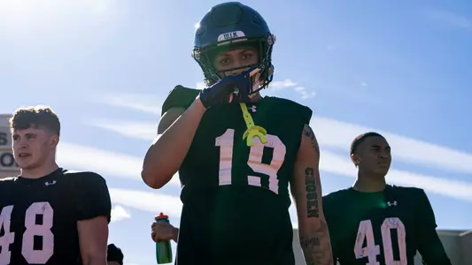 December 18, 2023, Las Vegas, NV: Northwestern Football practices at Fertitta Field at Bishop Gorman High School before the SRS Las Vegas Bowl in Las Vegas, NV on Monday, December 18, 2023. (Photo by Ryan Kuttler/Northwestern Athletics)