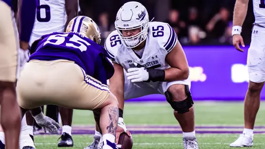 September 21, 2024, Seattle, WA: A game between Northwestern Football and Washington at Husky Stadium in Seattle, WA on Saturday, September 21, 2024. (Photo by Mary Grace Grabill/Northwestern Athletics)