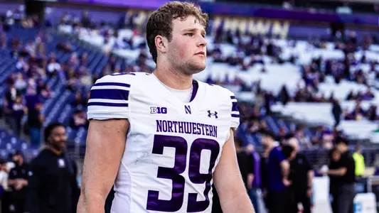September 21, 2024, Seattle, WA: A game between Northwestern Football and Washington at Husky Stadium in Seattle, WA on Saturday, September 21, 2024. (Photo by Ryan Kuttler/Northwestern Athletics)