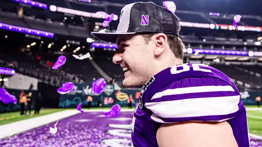 December 23, 2023, Las Vegas, NV: A game between Northwestern Football and Utah in the SRS Las Vegas Bowl at Allegiant Stadium in Las Vegas, NV on Saturday, December 23, 2023. (Photo by Ryan Kuttler/Northwestern Athletics)