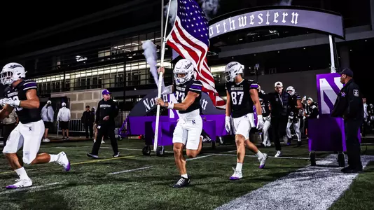 September 6, 2024, Evanston, IL: A game between Northwestern Football and Duke at Northwestern Medicine Field at Martin Stadium in Evanston, IL on Friday, September 6, 2024. (Photo by Mary Grace Grabill/Northwestern Athletics)