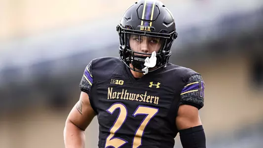 October 28, 2023, Evanston, IL: A game between Northwestern Football and Maryland at Ryan Field in Evanston, IL on Saturday, October 28, 2023. (Photo by Ryan Kuttler/Northwestern Athletics)