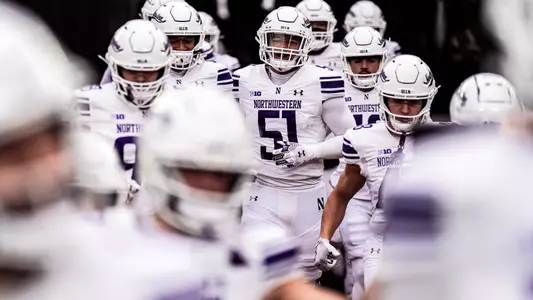 November 23, 2024, Ann Arbor, MI: A game between Northwestern Football and Michigan at Michigan Stadium in Ann Arbor, MI on Saturday, November 23, 2024. (Photo by Ryan Kuttler/Northwestern Athletics)