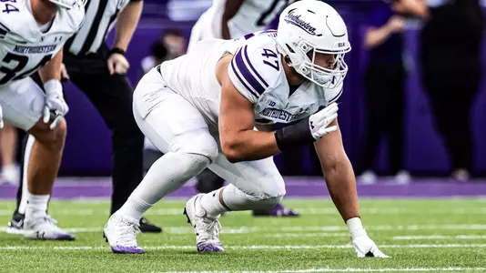 September 21, 2024, Seattle, WA: A game between Northwestern Football and Washington at Husky Stadium in Seattle, WA on Saturday, September 21, 2024. (Photo by Griffin Quinn/Northwestern Athletics)