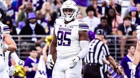 September 21, 2024, Seattle, WA: A game between Northwestern Football and Washington at Husky Stadium in Seattle, WA on Saturday, September 21, 2024. (Photo by Mary Grace Grabill/Northwestern Athletics)