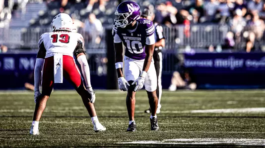 August 31, 2024, Evanston, IL: A game between Northwestern Football and Miami Ohio at Northwestern Medicine Field at Martin Stadium in Evanston, IL on Saturday, August 31, 2024. (Photo by Griffin Quinn/Northwestern Athletics)