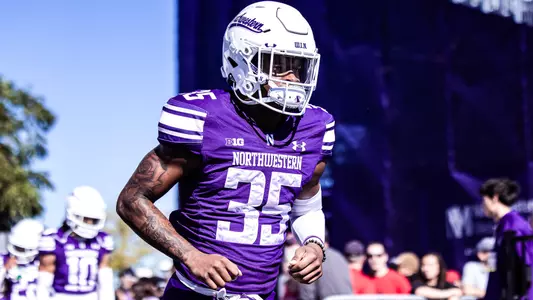 October 19, 2024, Evanston, IL: A game between Northwestern Football and Wisconsin at Northwestern Medicine Field at Martin Stadium in Evanston, IL on Saturday, October 19, 2024. (Photo by Mary Grace Grabill/Northwestern Athletics)