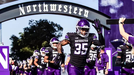 October 5, 2024, Evanston, IL: A game between Northwestern Football and Indiana at Northwestern Medicine Field at Martin Stadium in Evanston, IL on Saturday, October 5, 2024. (Photo by Mary Grace Grabill/Northwestern Athletics)