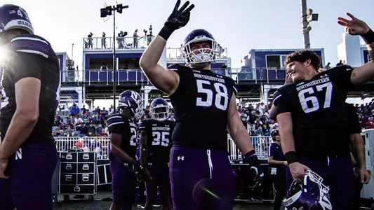 October 5, 2024, Evanston, IL: A game between Northwestern Football and Indiana at Northwestern Medicine Field at Martin Stadium in Evanston, IL on Saturday, October 5, 2024. (Photo by Griffin Quinn/Northwestern Athletics)