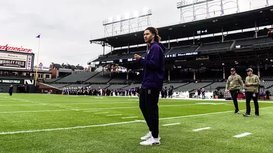 November 16, 2024, Chicago, IL: A game between Northwestern Football and Ohio State at Wrigley Field in Chicago, IL on Saturday, November 16, 2024. (Photo by Ryan Kuttler/Northwestern Athletics)