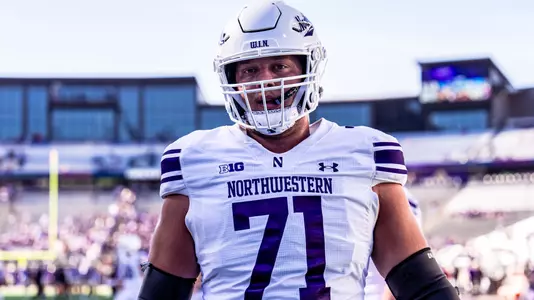 September 21, 2024, Seattle, WA: A game between Northwestern Football and Washington at Husky Stadium in Seattle, WA on Saturday, September 21, 2024. (Photo by Mary Grace Grabill/Northwestern Athletics)