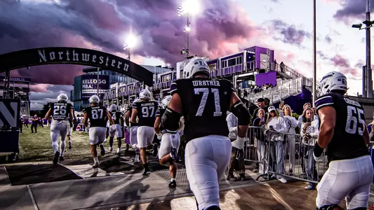 September 6, 2024, Evanston, IL: A game between Northwestern Football and Duke at Northwestern Medicine Field at Martin Stadium in Evanston, IL on Friday, September 6, 2024. (Photo by Griffin Quinn/Northwestern Athletics)