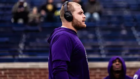 November 23, 2024, Ann Arbor, MI: A game between Northwestern Football and Michigan at Michigan Stadium in Ann Arbor, MI on Saturday, November 23, 2024. (Photo by Ryan Kuttler/Northwestern Athletics)