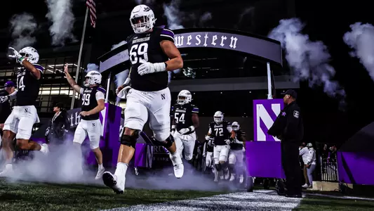 September 6, 2024, Evanston, IL: A game between Northwestern Football and Duke at Northwestern Medicine Field at Martin Stadium in Evanston, IL on Friday, September 6, 2024. (Photo by Mary Grace Grabill/Northwestern Athletics)