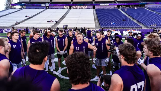 September 21, 2024, Seattle, WA: A game between Northwestern Football and Washington at Husky Stadium in Seattle, WA on Saturday, September 21, 2024. (Photo by Ryan Kuttler/Northwestern Athletics)