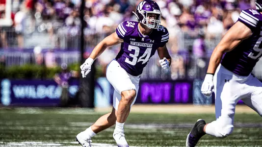 August 31, 2024, Evanston, IL: A game between Northwestern Football and Miami Ohio at Northwestern Medicine Field at Martin Stadium in Evanston, IL on Saturday, August 31, 2024. (Photo by Griffin Quinn/Northwestern Athletics)