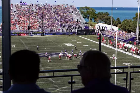 August 31, 2024, Evanston, IL: A game between Northwestern Football and Miami Ohio at Northwestern Medicine Field at Martin Stadium in Evanston, IL on Saturday, August 31, 2024. (Photo by Isaac Riihiluoma/Northwestern Athletics)