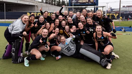 November 24, 2024, Ann Arbor, MI: A game between Northwestern Field Hockey and St. Joseph’s during the NCAA Division I Field Hockey National Championship Game at Phyllis Ocker Field in Ann Arbor, MI on Sunday, November 24, 2024. (Photo by Ryan Kuttler/Northwestern Athletics)